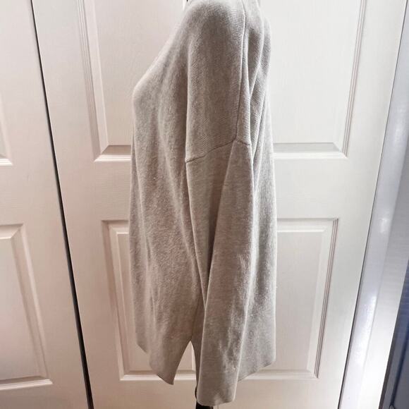 Ann Taylor Size Medium Beige‎ Long Sleeve Cardigan Cotton Mix - Picture 3 of 7